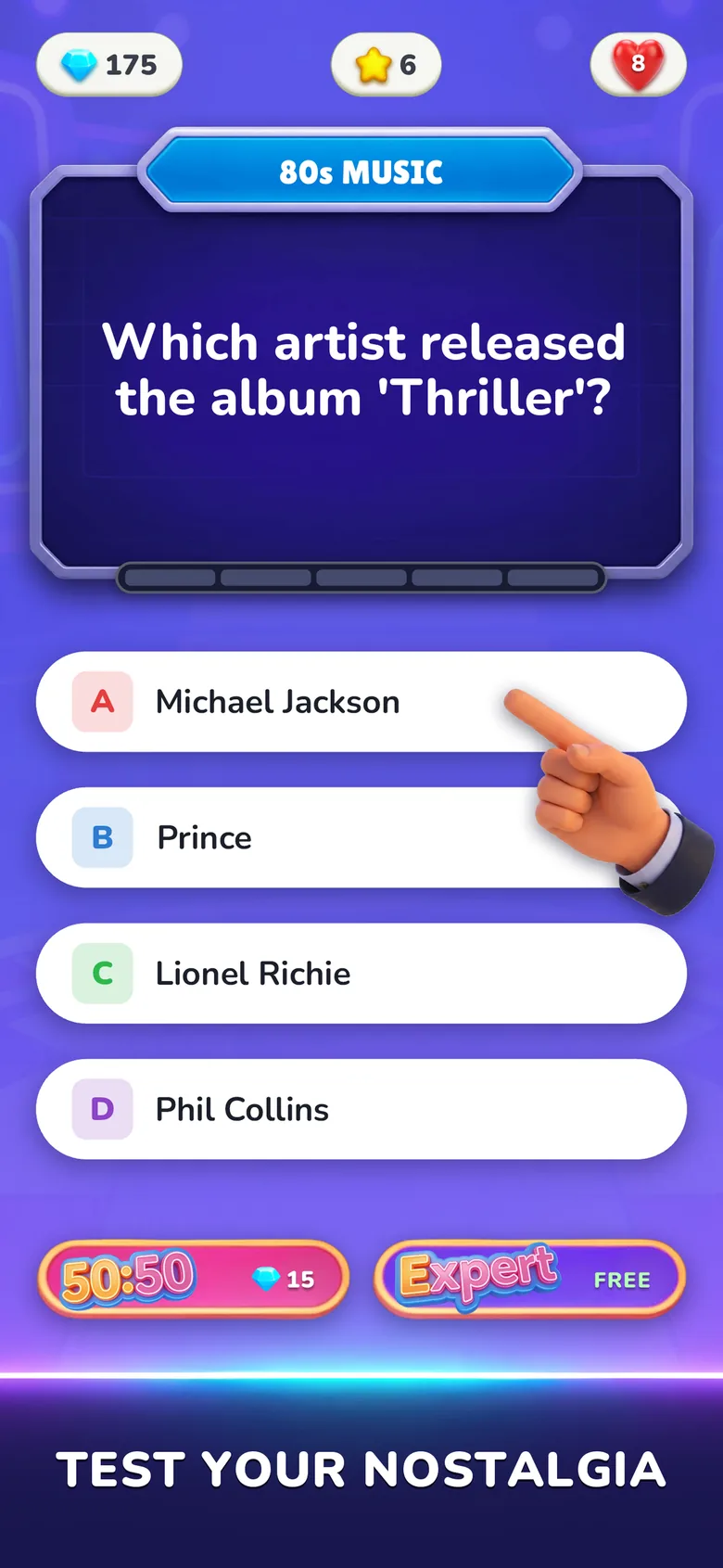 Flashback Trivia gameplay 1